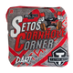 red grey setos cornhole corner titan bags collab professional cornhole bags acl pro stamped front side graphic