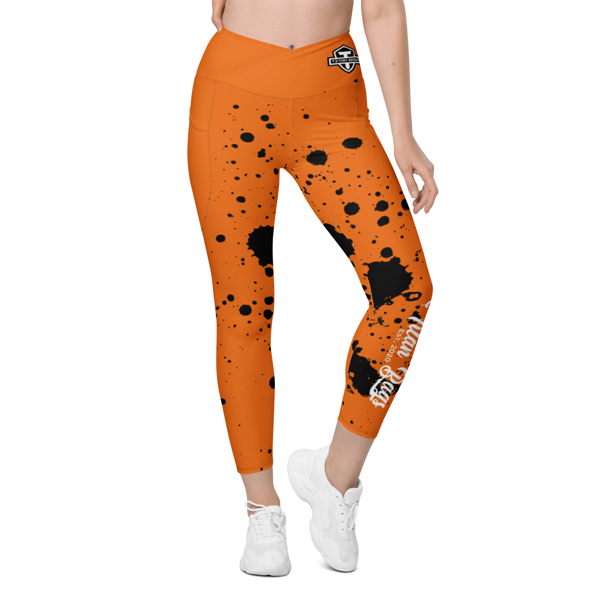 Orange Theory XL Gray & Black Athletic Running Yoga Leggings Pants