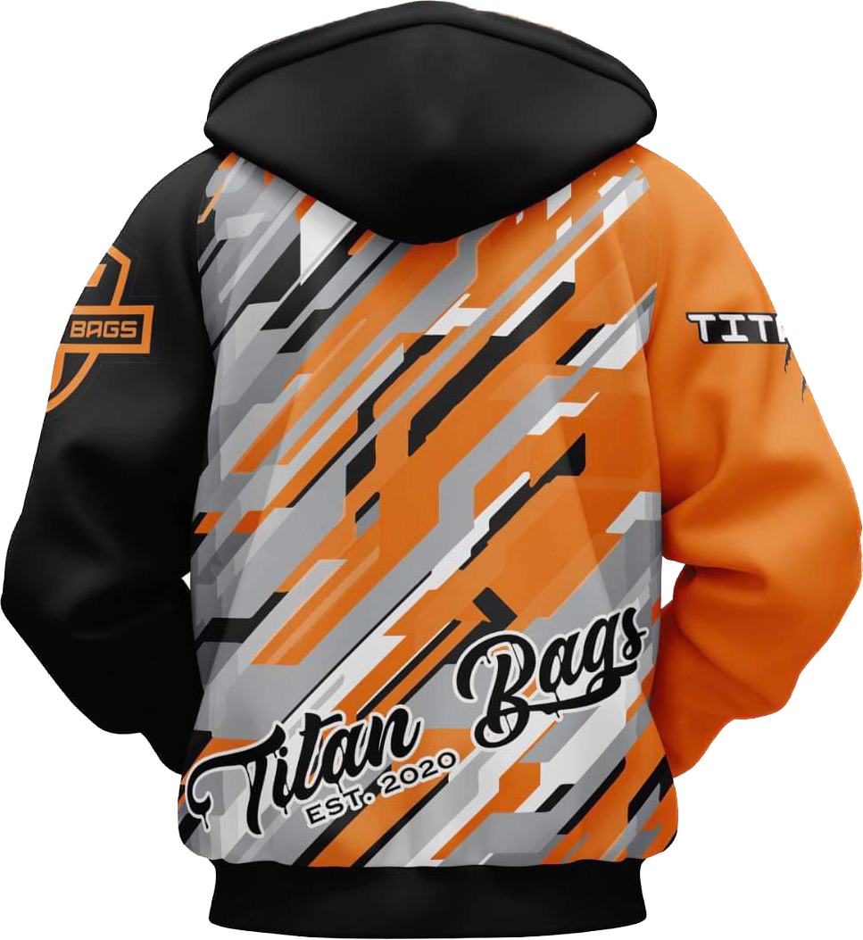 Titan Fractal Hoodie - Orange
