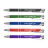 Fuck Shit Up Metal Pens | Motivational Writing Tools Office Supplies Coworker Gifts Stocking Stuffer Baum Designs