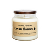 Personalized Twin Flames Soy Candle Baum Designs