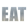 Eat Metal Letters Corrugated