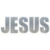 JESUS Metal Letters Corrugated