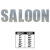 SALOON Metal Letters Corrugated
