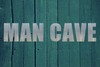 MAN CAVE Metal Letters Corrugated