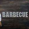 BARBECUE Metal Letters Corrugated