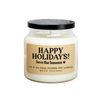 Happy Holidays Personalized Soy Candle