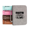 Faith Hope Love Faux Leather Bible Cover