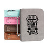 God Will Fight The Battle With You Faux Leather Bible Cover