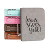 Jesus Saves Yall Faux Leather Bible Cover