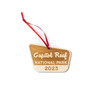 A charming engraved wooden ornament of Capitol Reef National Park: A perfect souvenir to remember the stunning landscapes and natural beauty of the park.