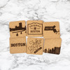 Boston Cork Coaster Set