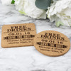 Free Beer Save The Date Cork Coasters