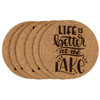 Life Is Better At The Lake Cork Coasters