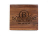 Personalized Walnut Cutting Board Engraved Monogram Baum Designs