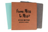 Personalized From Miss To Mrs Wedding Planner Binder Faux Leather Baum Designs