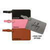 Personalized Luggage Tag Faux Leather Baum Designs