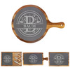 Personalized Monogram  Cheese Board Wood + Slate Baum Designs