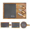 Personalized Mr & Mrs Cheese Board Wood + Slate Baum Designs