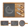 Ramadan Mubarak Crescent Moon Cheese Board Wood + Slate