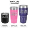 Personalized Mom w/ Names Drinkware Tumbler Water Bottles Drink Cooler Growler Baum Designs
