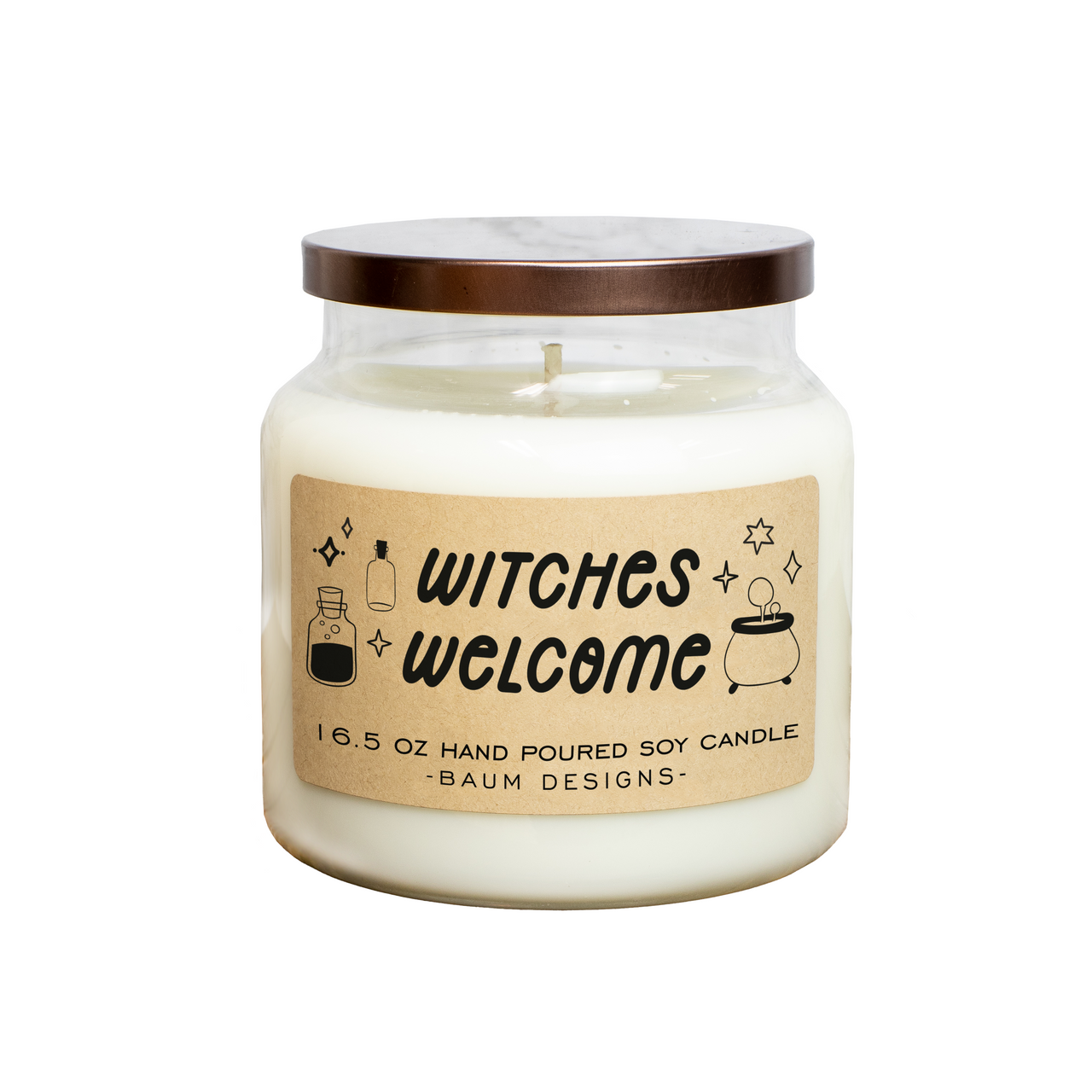 Witches Welcome Soy Candle Baum Designs