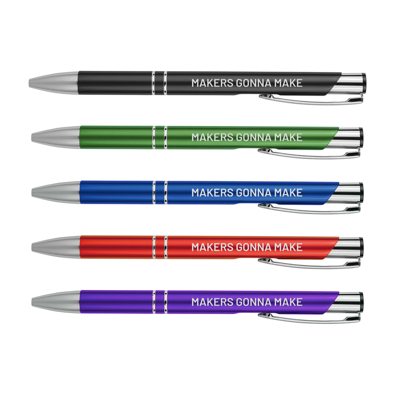 Makers Gonna Make Metal Pens | Motivational Writing Tools Office Supplies Coworker Gifts Stocking Stuffer Baum Designs