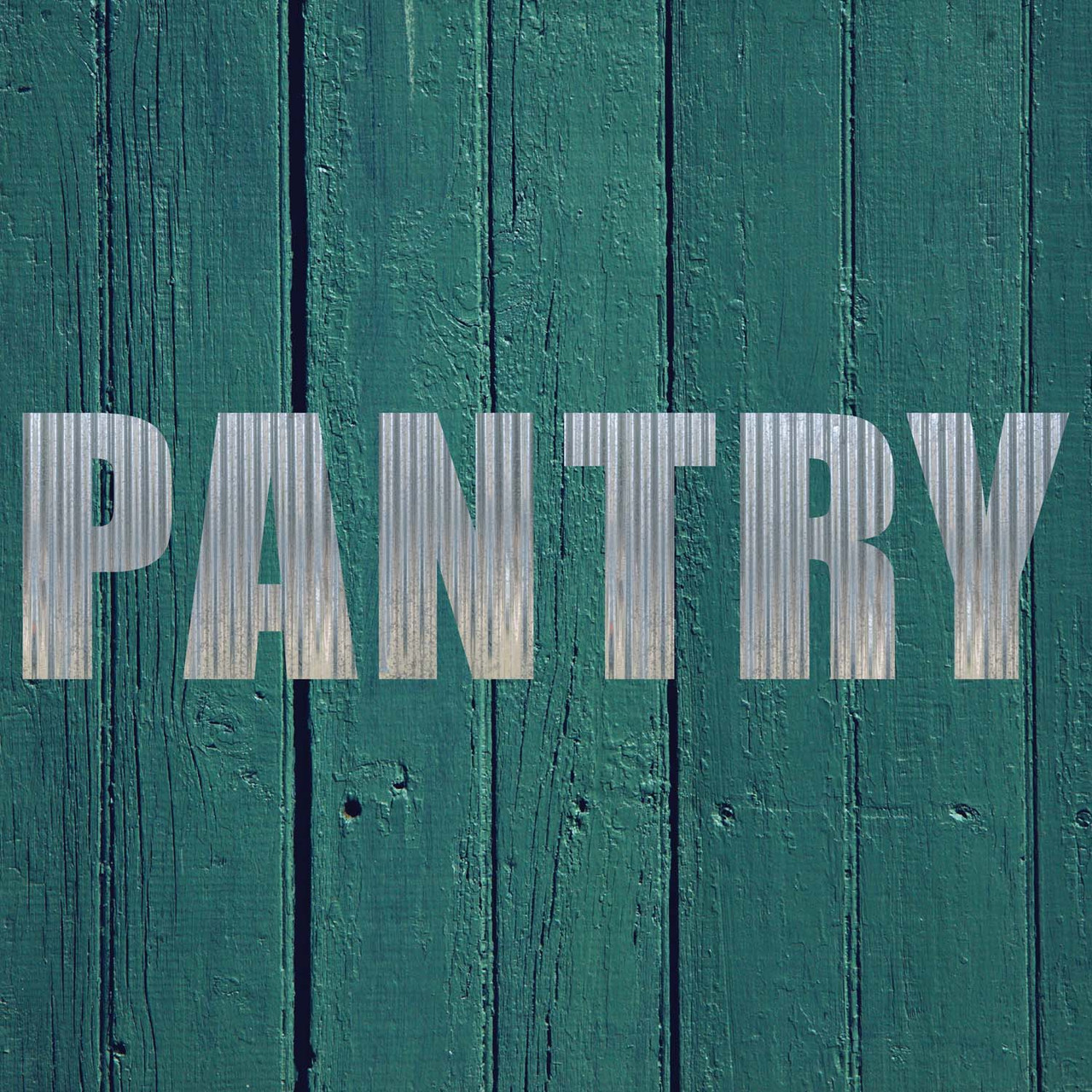 PANTRY Metal Letters Corrugated