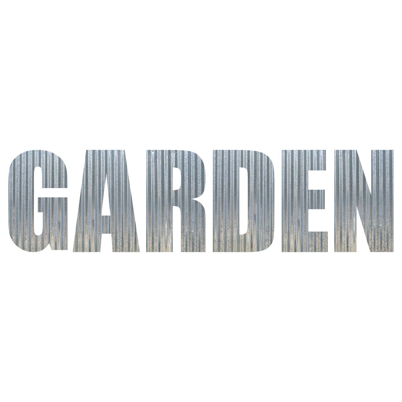 GARDEN Metal Letters Corrugated