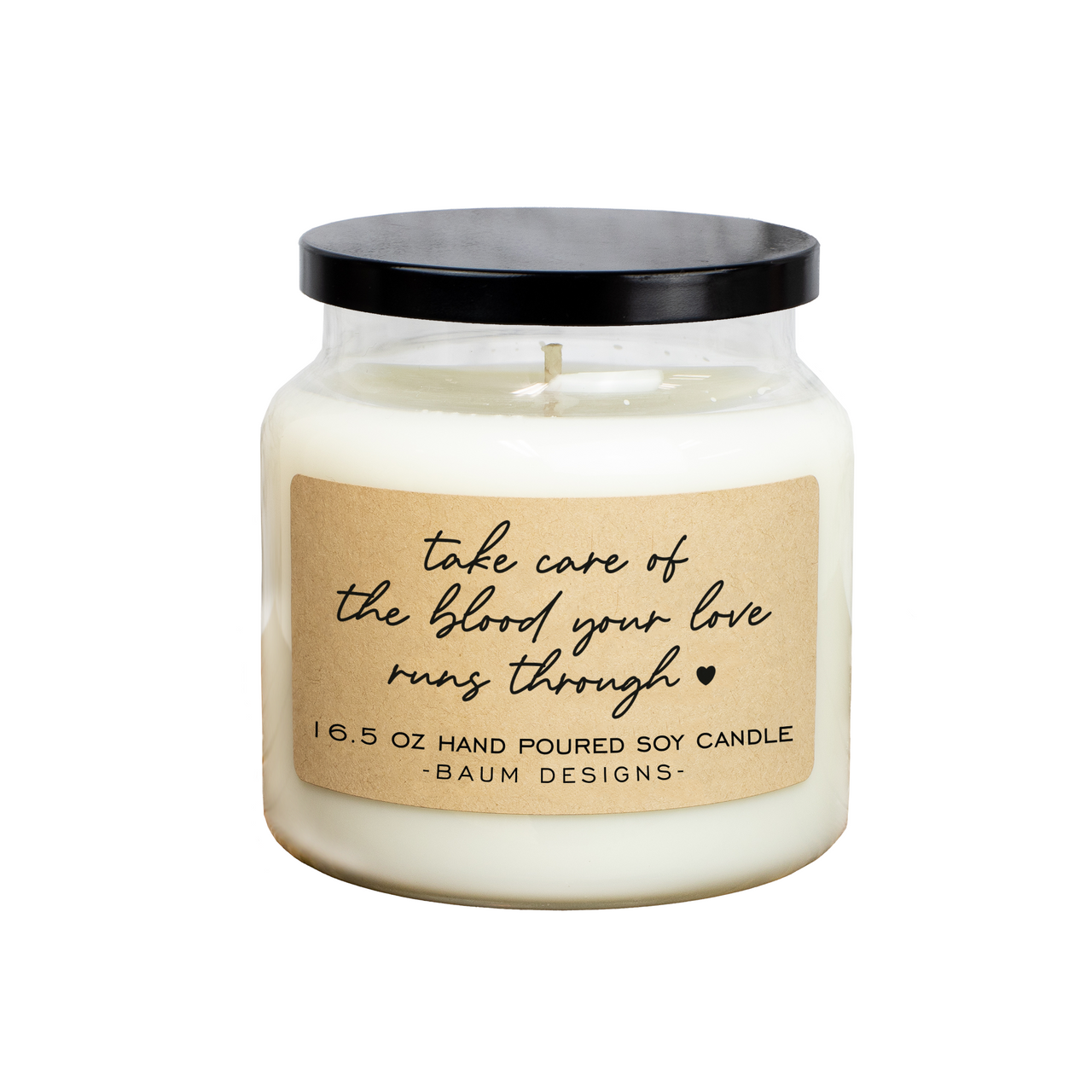 Take Care Of The Blood Your Love Runs Through Zach Bryan Soy Candle