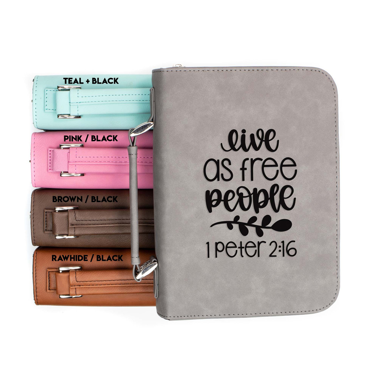 Live As Free People 1 Peter 2-16 Faux Leather Bible Cover