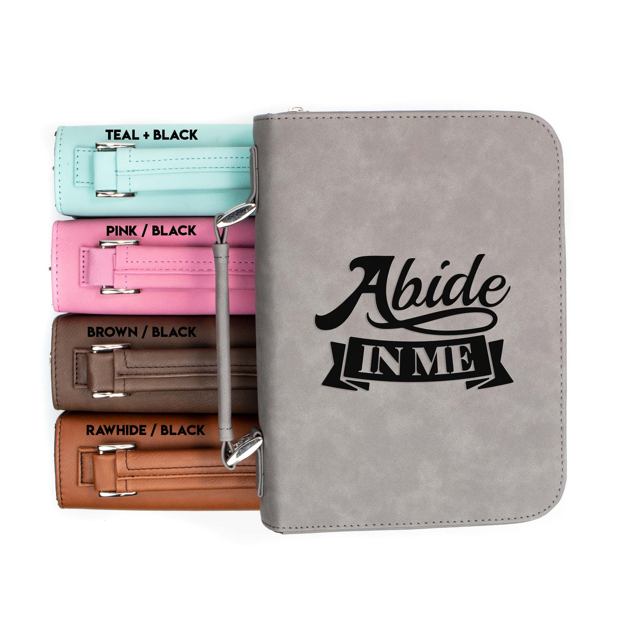 Abide In Me Faux Leather Bible Cover
