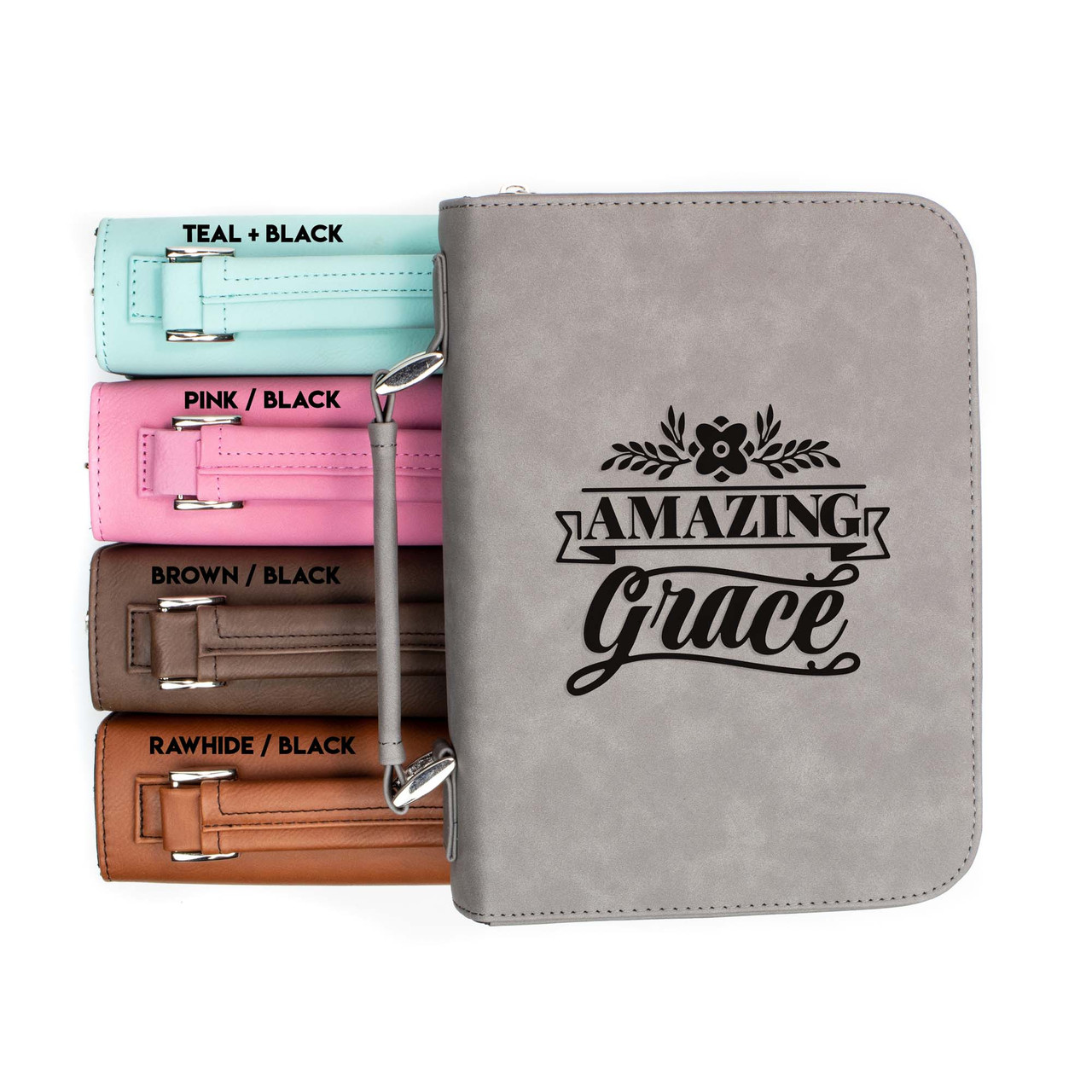 Amazing Grace Faux Leather Bible Cover