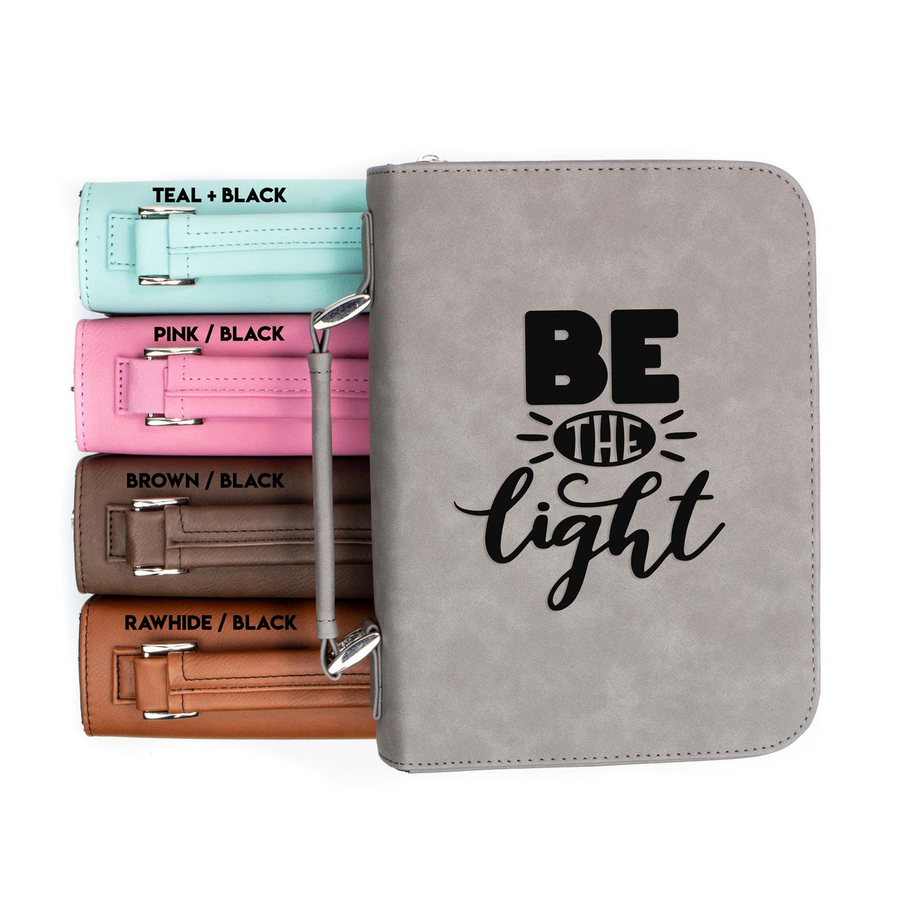 Be The Light Faux Leather Bible Cover