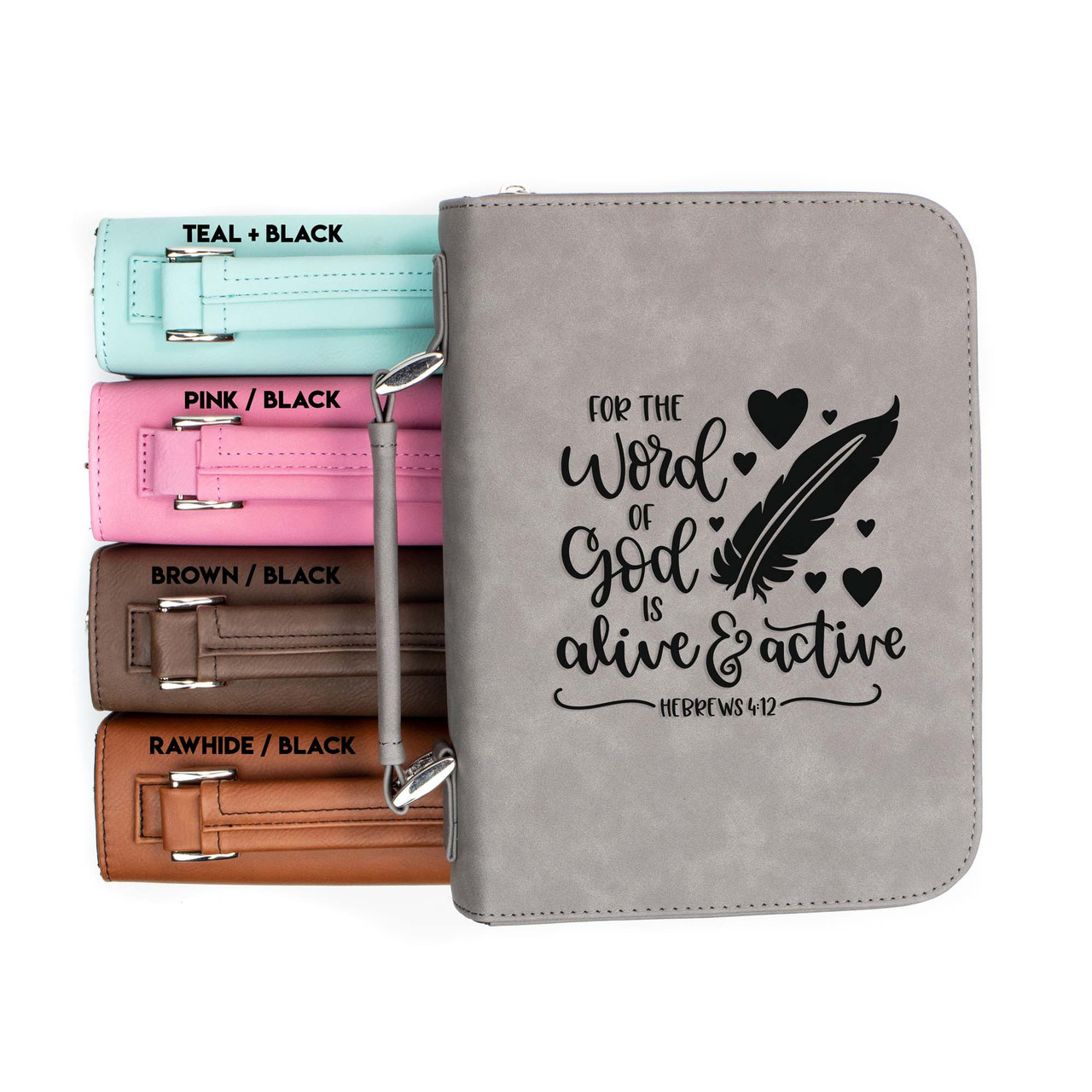 Word of God is Alive Hebrews 4-12 Faux Leather Bible Cover