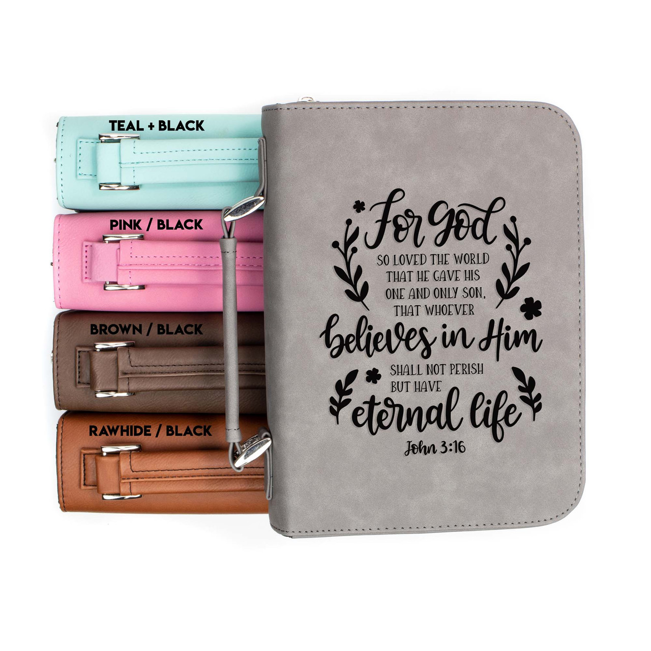 But Have Eternal Life John 3-16 Faux Leather Bible Cover