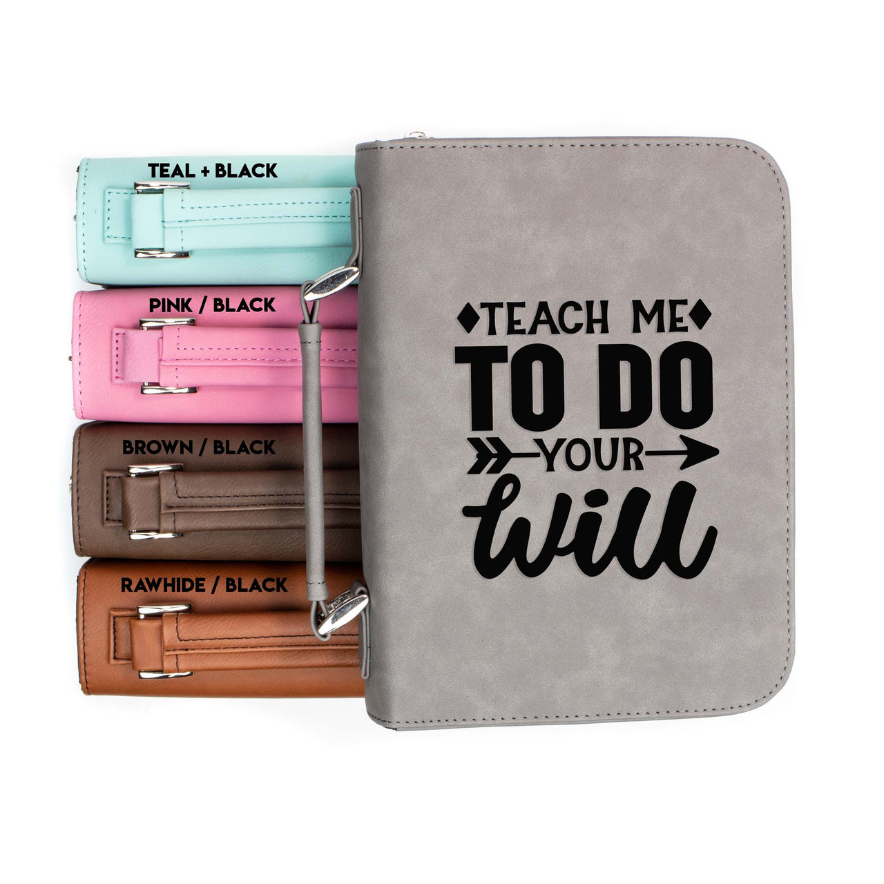 Teach Me To Do Your Will Faux Leather Bible Cover