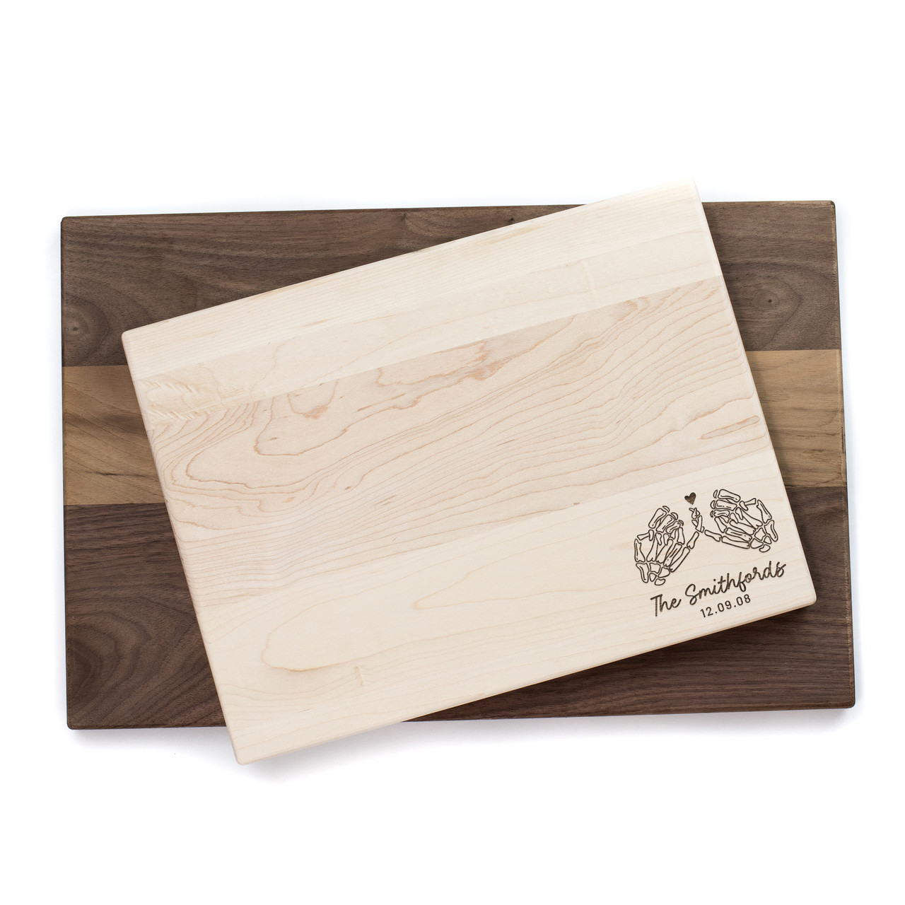 Personalized Skeleton Pinky Promise Cutting Board Baum Designs