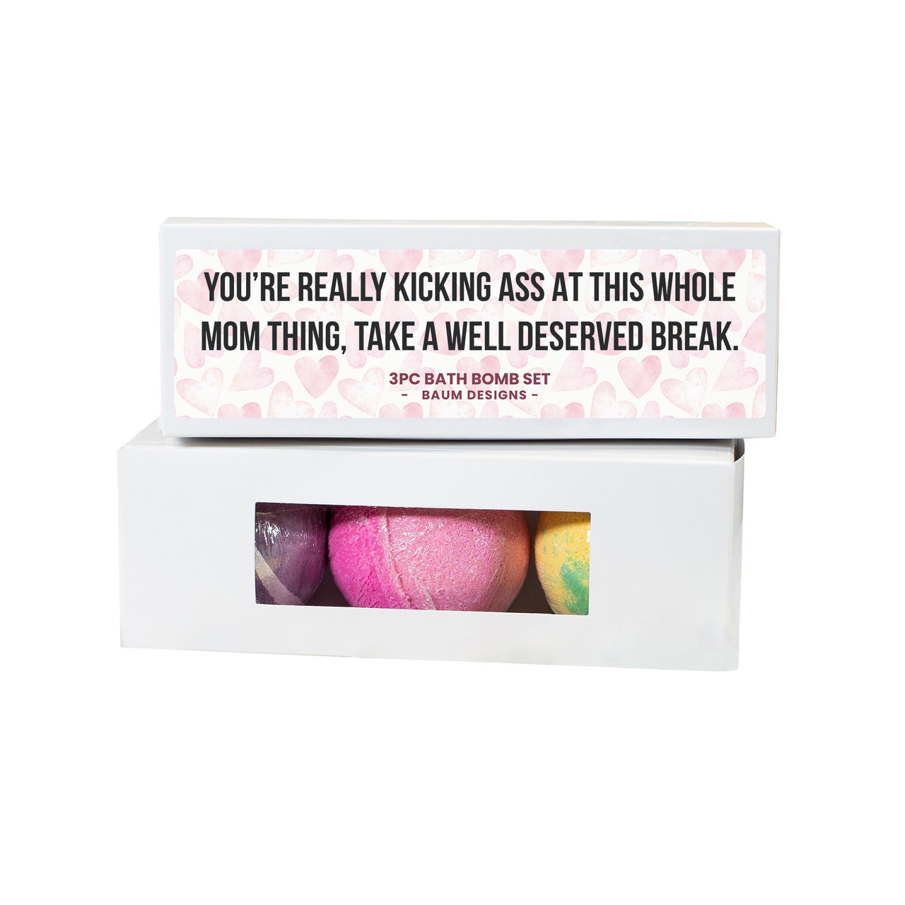 You're Really Kicking Ass At This Whole Mom Thing Mothers Day Bath Bomb Set - 3pc Baum Designs