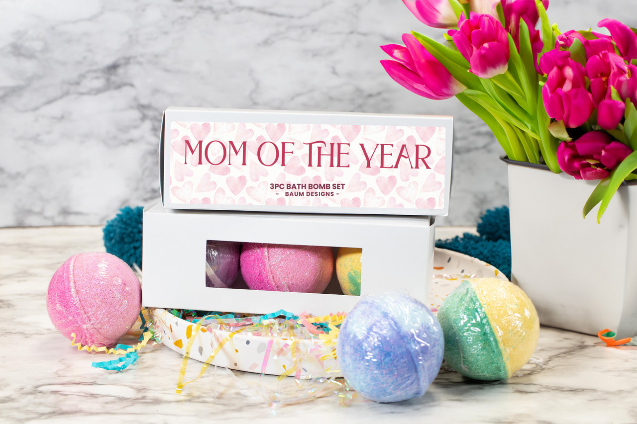 Mom Of The Year Mothers Day Bath Bomb Set - 3pc