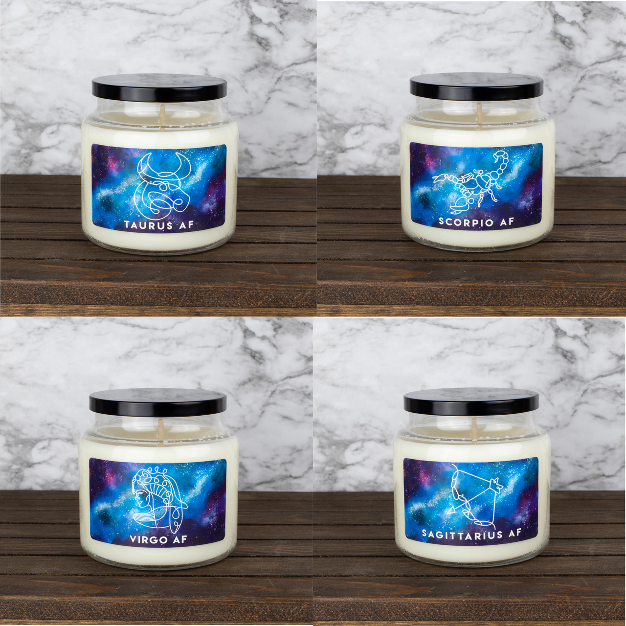 Zodiac Sign Astrology Soy Candle