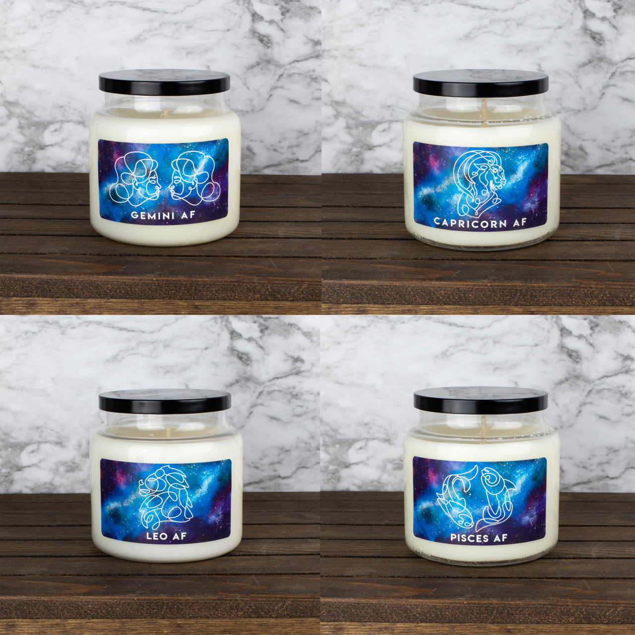 Zodiac Sign Astrology Soy Candle