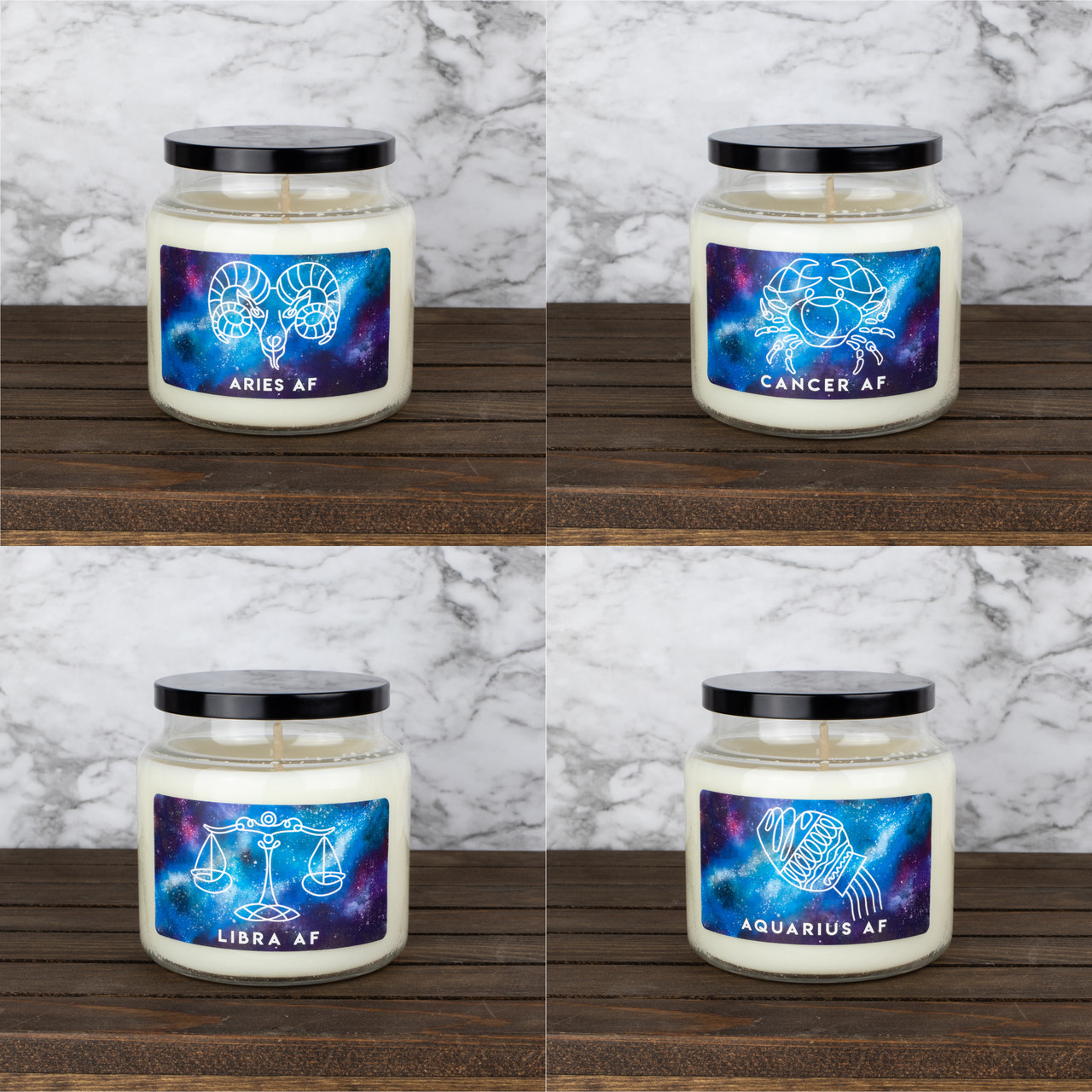 Zodiac Sign Astrology Soy Candle