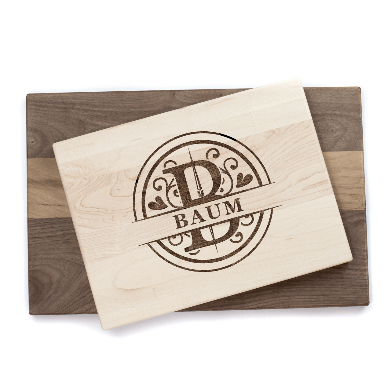 Personalized Monogram Last Name Cutting Board