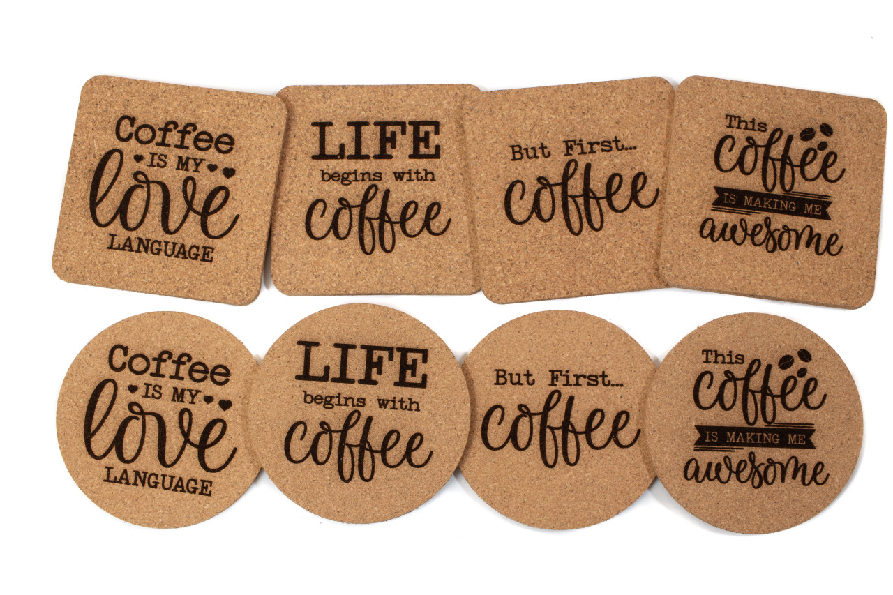 Coffee Cork Coaster Set