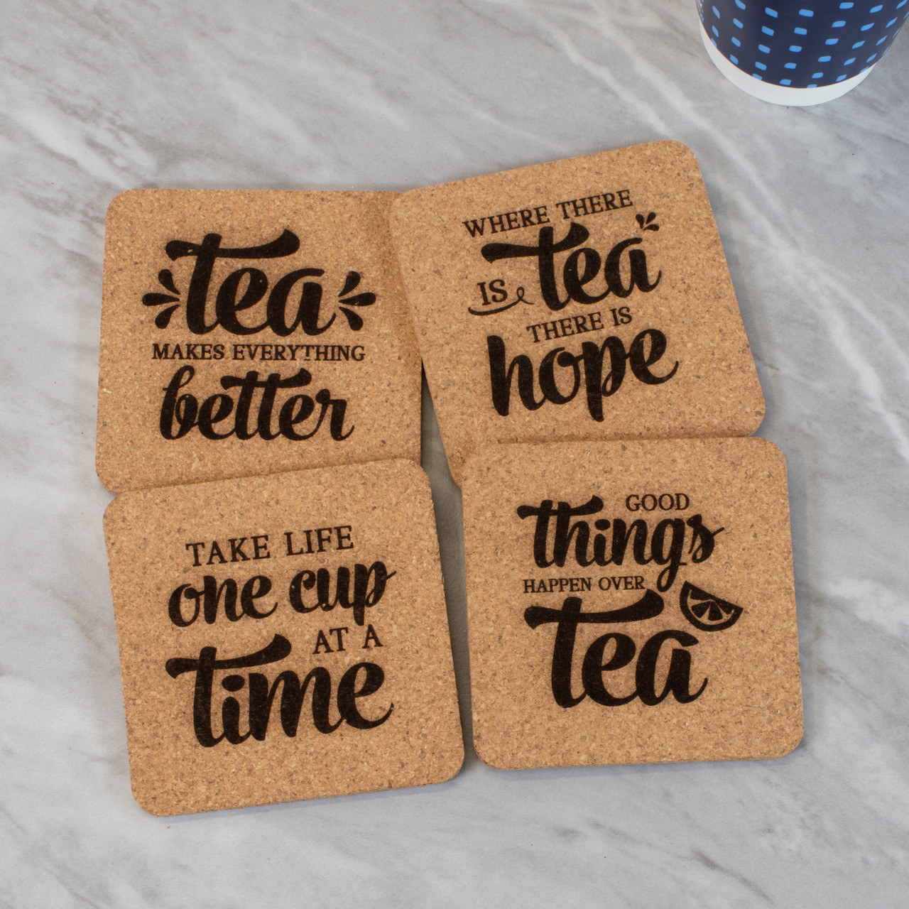 Tea Cork Coaster Set