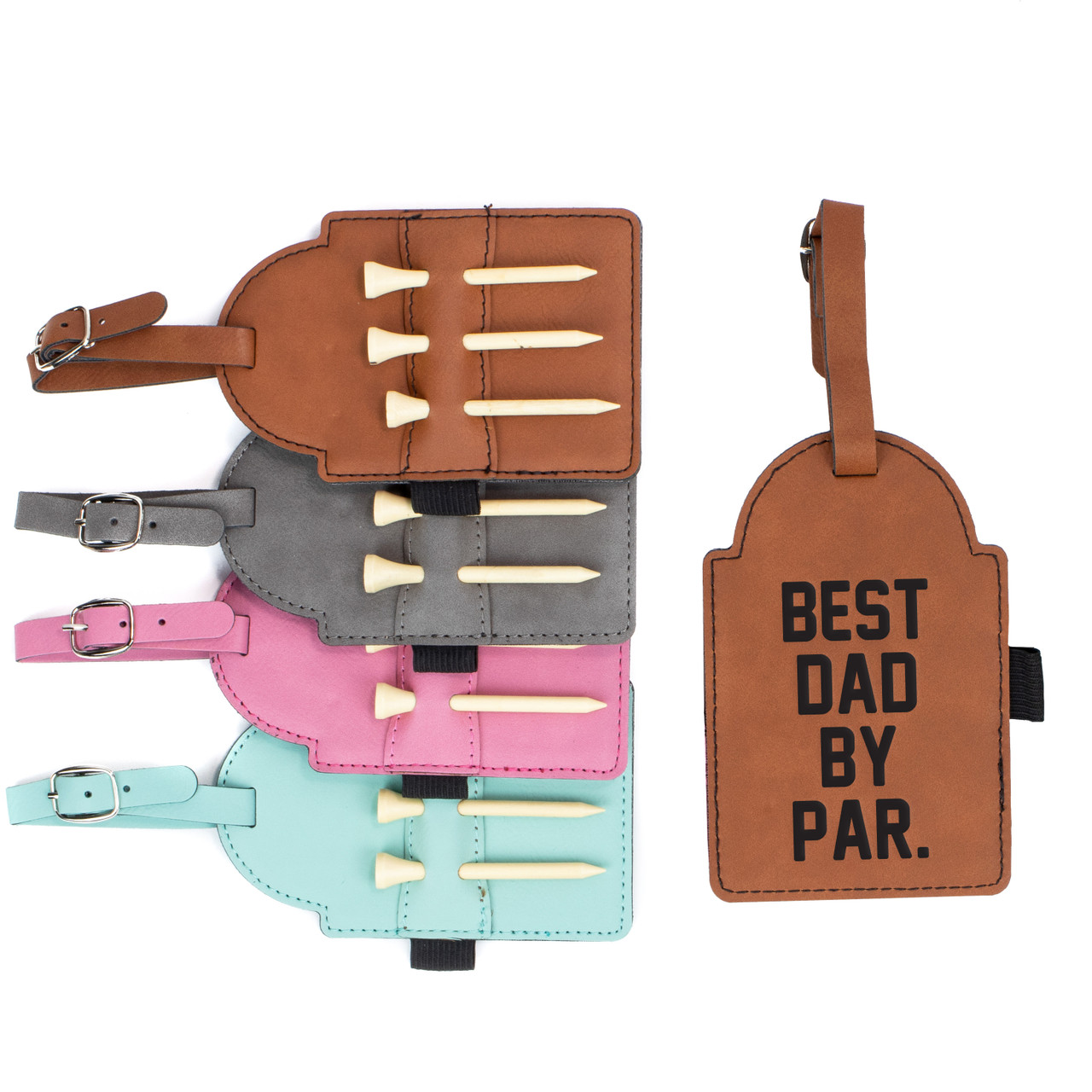 Best Dad By Par Golf Bag Tag Baum Designs
