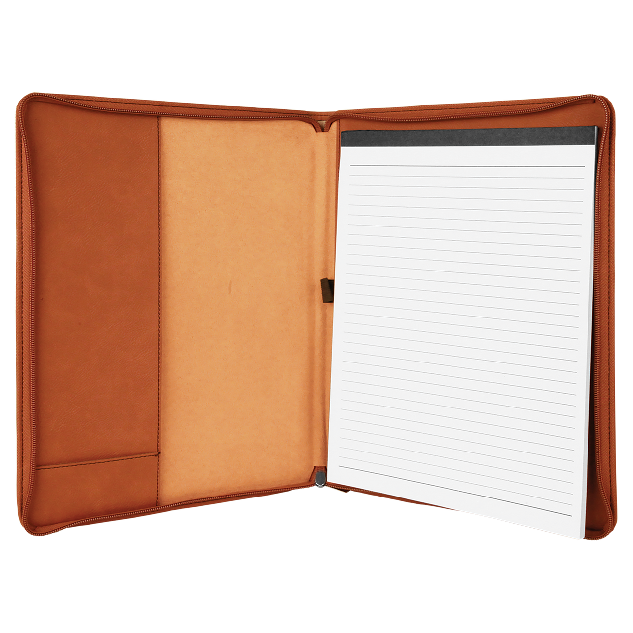 Personalized Portfolio Faux Leather Brown Baum Designs