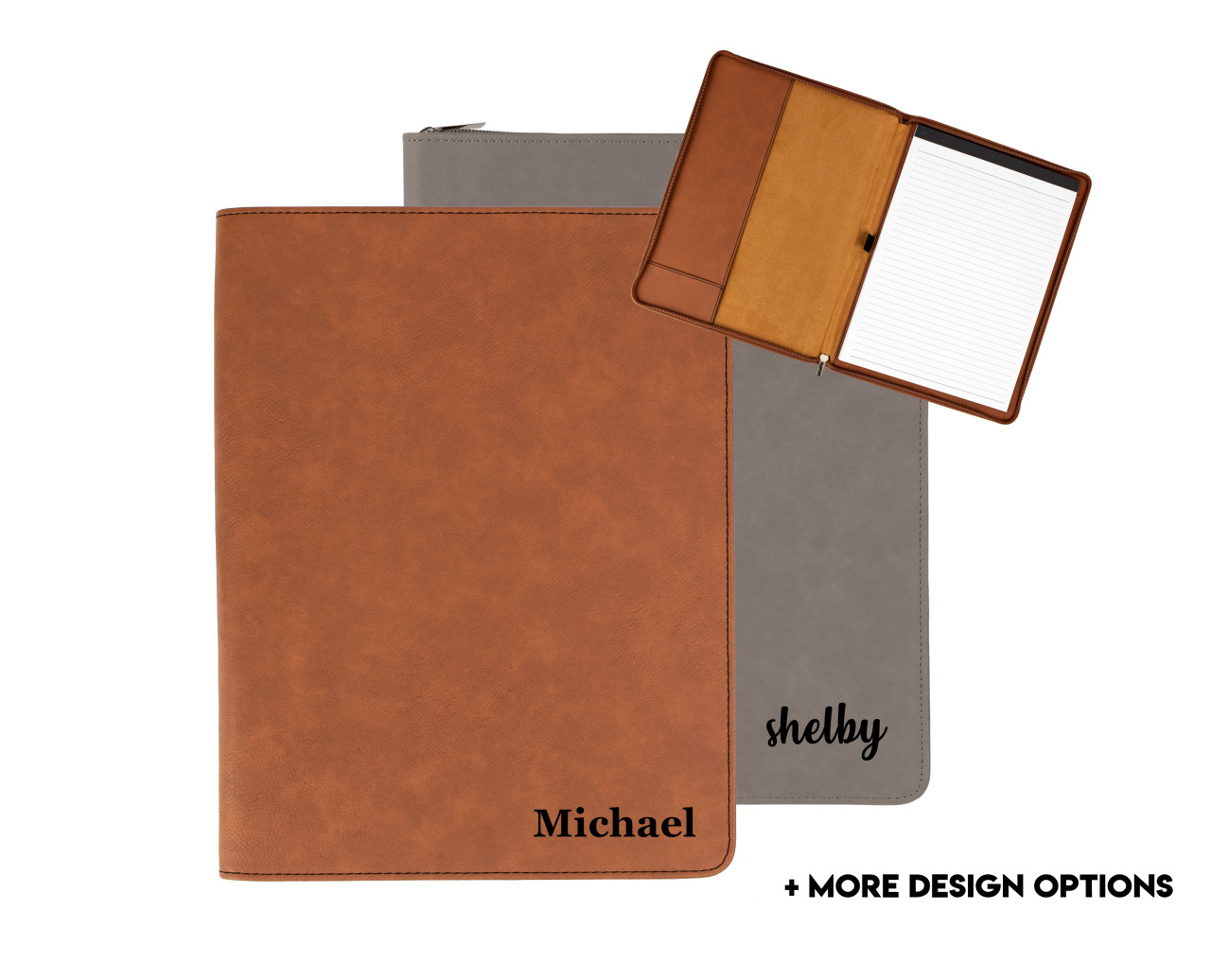 Personalized Portfolio Faux Leather Baum Designs