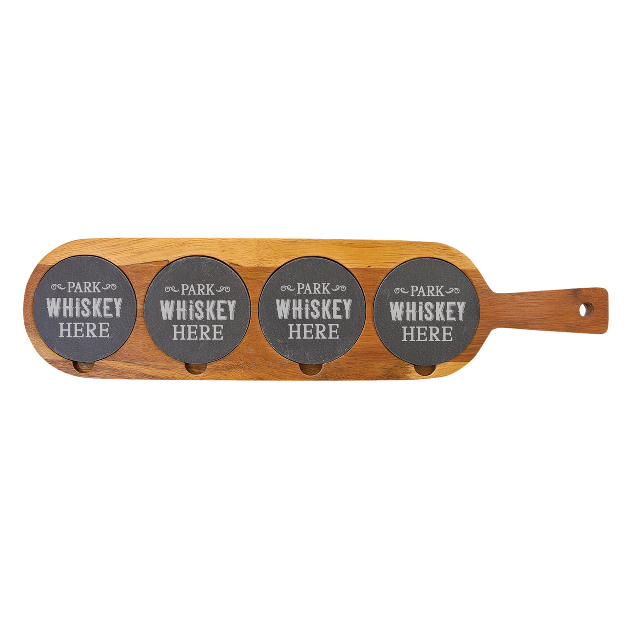 Park Whiskey Right Here Flight Board Wood And Slate Baum Designs